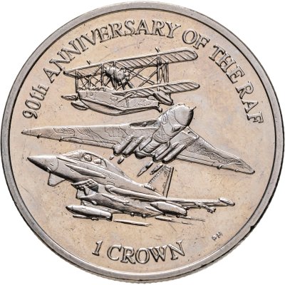 купить Фолклендские острова 1 крона (crown) 2008 "Supermarine Spitfire"