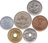 Купить Япония набор 6 монет 1991 - 2024 Период  Акихито (Хэйсэй) (6 штук)