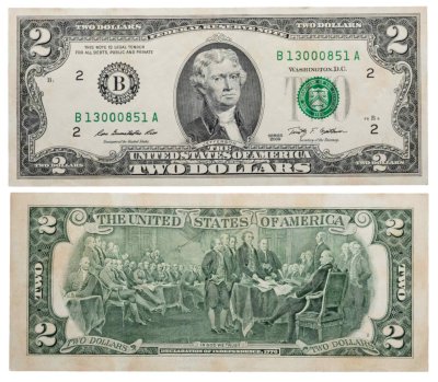 купить США 2 доллара 2009 (Pick 530a) B-Нью Йорк