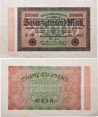 купить Германия 20000 марок 1923