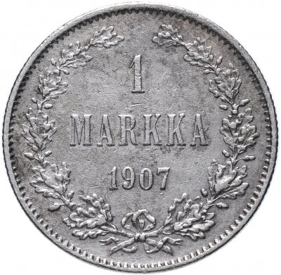 Купить 1 марка 1907 L, монета для Финляндии