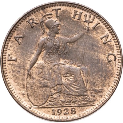 купить Великобритания 1 фартинг (farthing) 1928