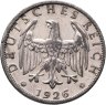 Купить Германия 2  рейхсмарки (reichsmark) 1926, знак монетного двора "A" — Берлин