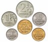 Купить Полный набор разменных монет 2007 года 1, 5, 10, 50 копеек и 1, 2 рубля ММД штемпельный блеск (6 монет)