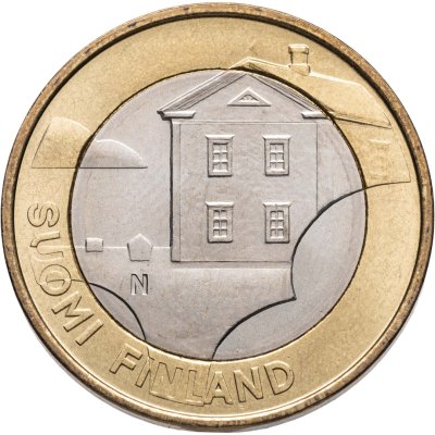 купить Финляндия 5 евро 2013 "Исторические регионы Финляндии. Строения - Остроботния"