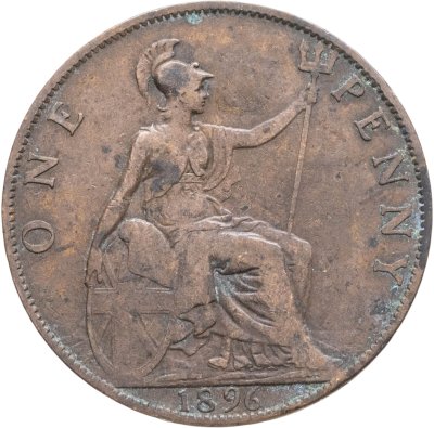 купить Великобритания 1 пенни (penny) 1896
