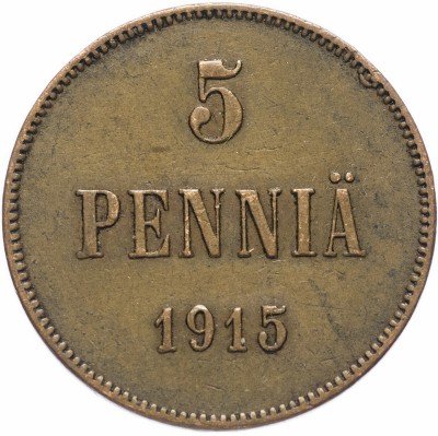 Купить Для Финляндии 5 пенни 1915