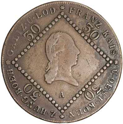 купить Австрийская империя [Австрия] 30 крейцеров 1807 A