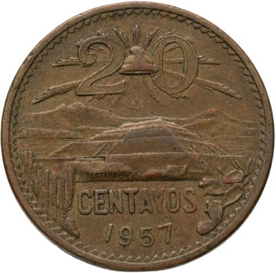 купить Мексика 20 сентаво (centavos) 1957