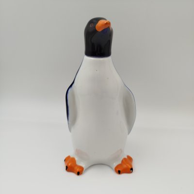 купить Штоф "Пингвин", скульптор Н.А. Кольцов, фарфор, кобальт, роспись, Ленинградский фарфоровый завод (ЛФЗ), СССР, 1960-1970 гг.