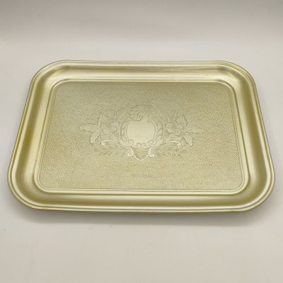купить Поднос с растительным декором, металл, штамповка, СССР, 1970-1990 гг.