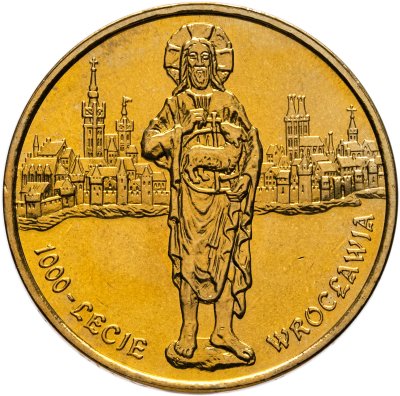 купить Польша 2 злотых 2000 "1000 лет городу Вроцлав"