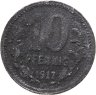 Купить Германия "Районы Бонна и Зигкрайса" 10 пфеннигов 1917 нотгельд