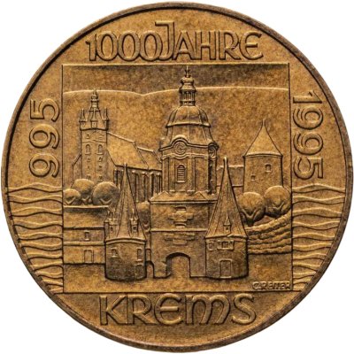 купить Австрия 20 шиллингов (shillings) 1995 "1000 лет городу Кремс"