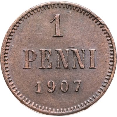 купить 1 пенни (penni) 1907 Российская Финляндия