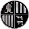 Купить Андорра 1 динар 2014 "Орел golden enigma", в футляре