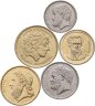 Купить Греция набор из 5 монет (5, 10, 20, 50 и 100 драхм) 1982-2000