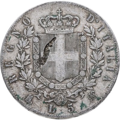 купить Италия 5 лир 1874