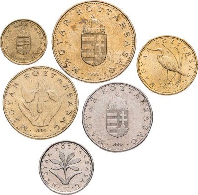 купить Венгрия набор монет для обращения 1989-2011 (6 штук)