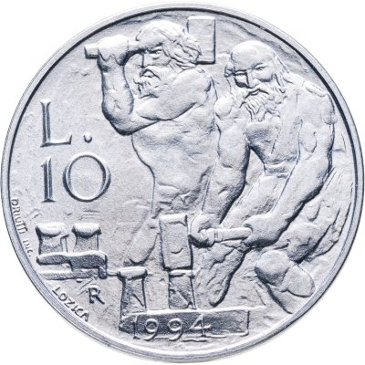 купить Сан-Марино 10 лир (lire) 1994