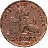 Купить Бельгия 2 сантима (centimes) 1914  Надпись на французском - 'ALBERT ROI DES BELGES'