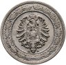 Купить Германия 20 пфеннигов (pfennig) 1887, Знак монетного двора: "A" - Берлин
