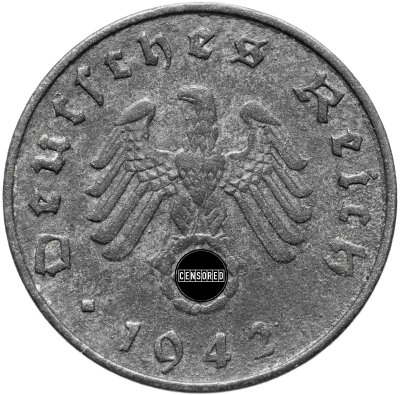 купить Германия, Третий рейх 10 рейхспфеннигов (reichspfennig) 1942 J