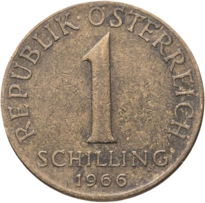 купить Австрия 1 шиллинг (shilling) 1966