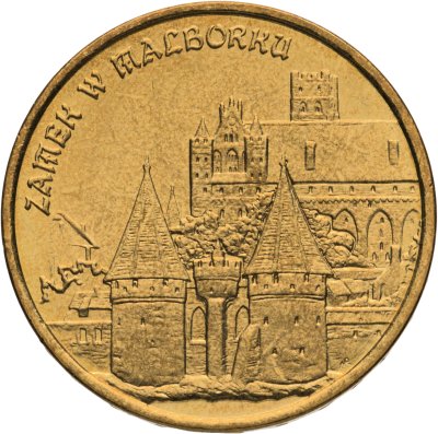 купить Польша 2 злотых 2002 "Памятники Польши - Замок Мариенбург"