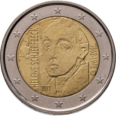 купить Финляндия 2 евро 2012 "150 лет со дня рождения Хелены Шерфбек"