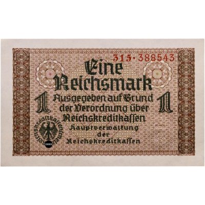 купить Германия 1 рейхсмарка (reichsmark) 1940-1945 "Немецкие оккупационные территории"