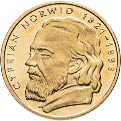 купить Польша 2 злотых 2013 "130 лет со дня смерти Циприана Камиля Норвида"