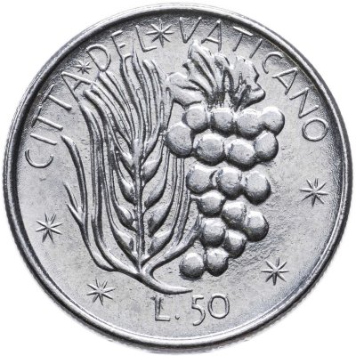 купить Ватикан 50 лир 1977
