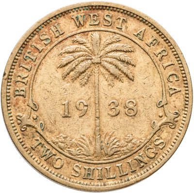 купить Британская Западная Африка 2 шиллинга (shillings) 1938 H