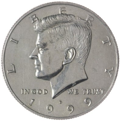 купить США 50 центов (1/2 доллара, half dollar) 1999 D Kennedy Half Dollar (Кеннеди) знак монетного двора "D" - Денвер