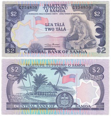 купить Самоа 2 тала 1985 (Pick 25) Оригинальный выпуск 1985 года
