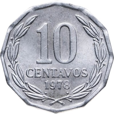 купить Чили 10 сентаво (centavos) 1978