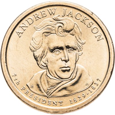 купить США 1 доллар (dollar) 2008 "Эндрю Джексон (7-й президент США)", знак монетного двора: "D" - Денвер