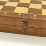 Купить Шахматы, полный комплект фигур, с доской для игры, дерево, лак, металл, СССР, 1970-1990 гг.