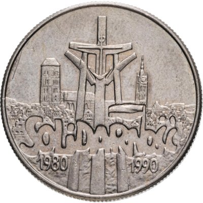 купить Польша 10000 злотых 1990 "10 лет независимому самоуправляемому профсоюзу «Солидарность»"