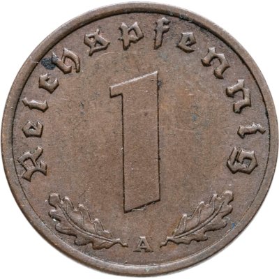 купить Германия, Третий рейх 1 рейхспфенниг (reichspfennig) 1938 "А"