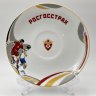 Купить Пара чайная "Росгосстрах" (титульный спонсор чемпионата России по футболу), фарфор, деколь, Императорский фарфоровый завод (ИФЗ), Россия, 2017-2018 гг.