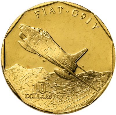 купить Маршалловы острова 10 долларов 1995 «Самолет Fiat G91Y»