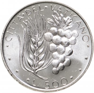 купить Ватикан 500 лир 1971
