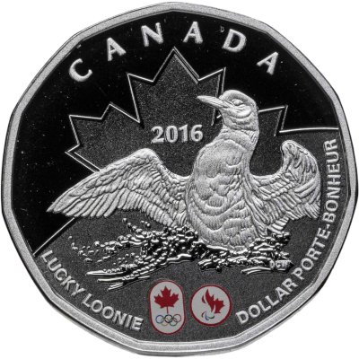 купить Канада 1 доллар (dollar) 2016 Proof Игры XXXI летней Олимпиады Рио-Де-Жанейро-2016
