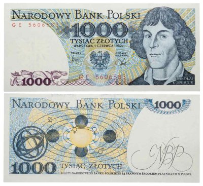 купить Польша 1000 злотых 1982