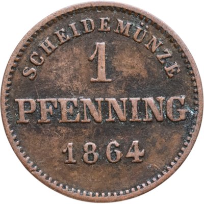 купить Бавария 1 пфеннинг 1864