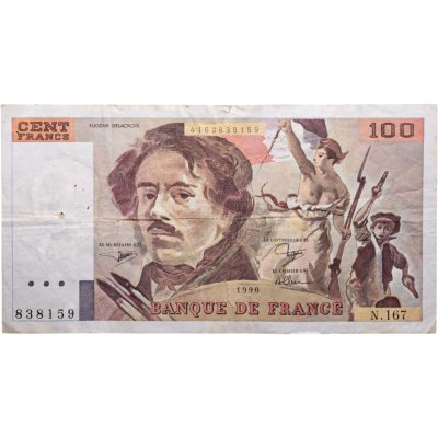 купить Франция 100 франков 1990 года (Pick 154e)