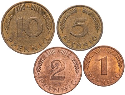 купить Германия (ФРГ), набор из 4 монет 1977 года