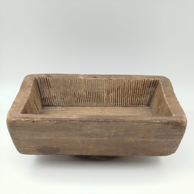 купить Форма для формирования брикетов сливочного масла (старинная), дерево, резьба, Европа, 1870-1900 гг.